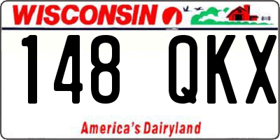 WI license plate 148QKX