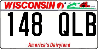 WI license plate 148QLB