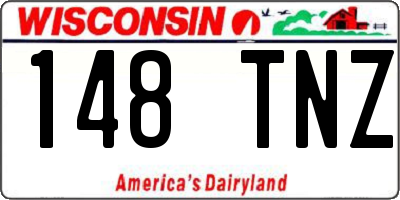 WI license plate 148TNZ