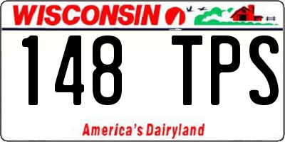 WI license plate 148TPS