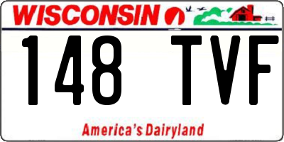 WI license plate 148TVF
