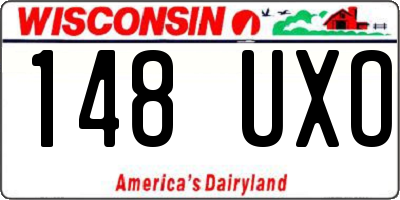 WI license plate 148UXO