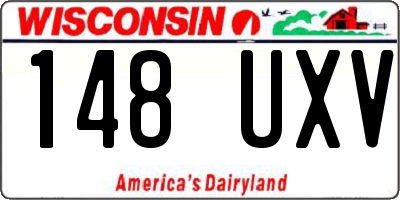 WI license plate 148UXV