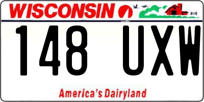 WI license plate 148UXW