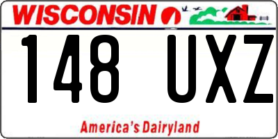 WI license plate 148UXZ