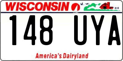 WI license plate 148UYA
