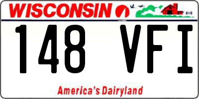 WI license plate 148VFI