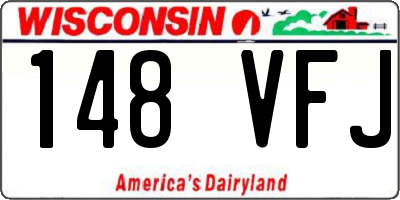 WI license plate 148VFJ