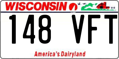 WI license plate 148VFT