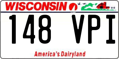 WI license plate 148VPI