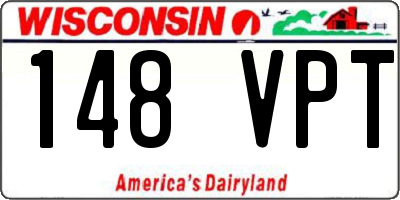WI license plate 148VPT