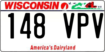 WI license plate 148VPV
