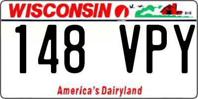 WI license plate 148VPY