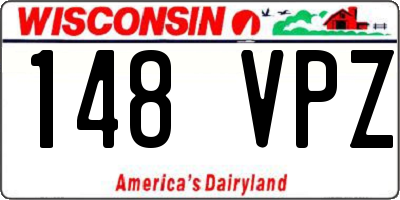 WI license plate 148VPZ