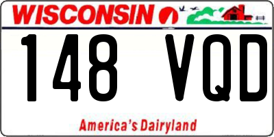 WI license plate 148VQD