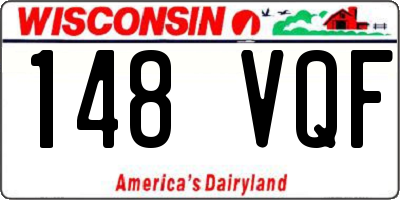 WI license plate 148VQF