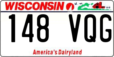 WI license plate 148VQG