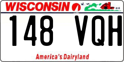WI license plate 148VQH