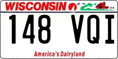 WI license plate 148VQI