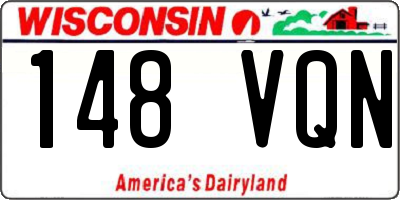 WI license plate 148VQN