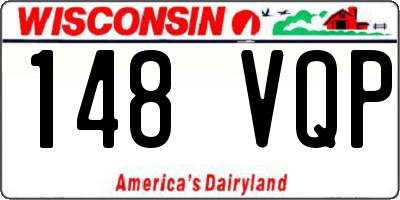 WI license plate 148VQP