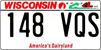 WI license plate 148VQS