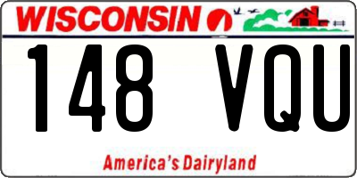 WI license plate 148VQU