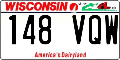WI license plate 148VQW