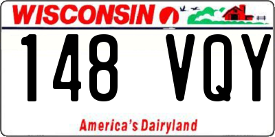 WI license plate 148VQY