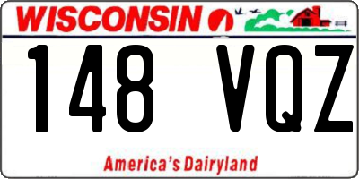 WI license plate 148VQZ