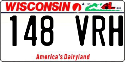 WI license plate 148VRH