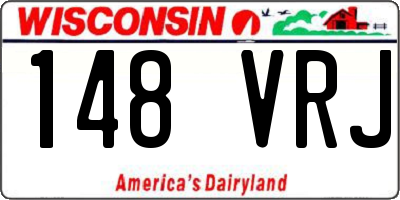 WI license plate 148VRJ