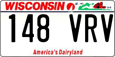 WI license plate 148VRV