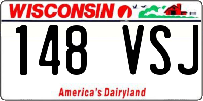 WI license plate 148VSJ