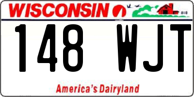 WI license plate 148WJT