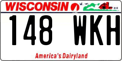 WI license plate 148WKH