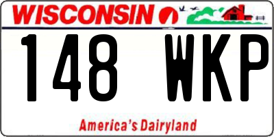 WI license plate 148WKP
