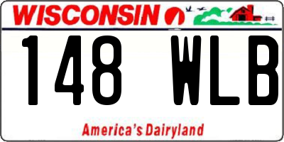 WI license plate 148WLB