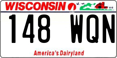 WI license plate 148WQN