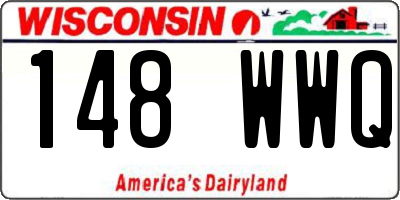 WI license plate 148WWQ