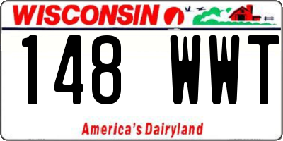 WI license plate 148WWT
