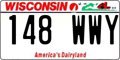WI license plate 148WWY
