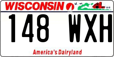 WI license plate 148WXH