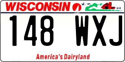 WI license plate 148WXJ