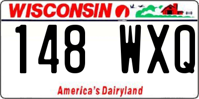 WI license plate 148WXQ
