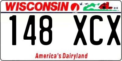 WI license plate 148XCX
