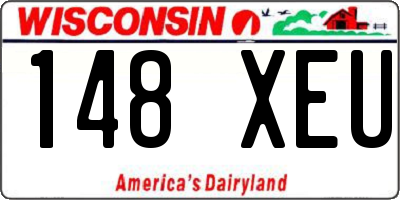 WI license plate 148XEU