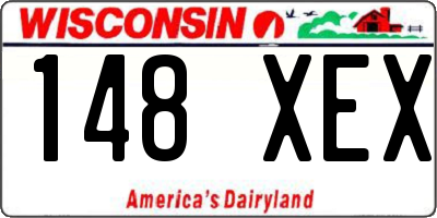 WI license plate 148XEX