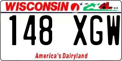 WI license plate 148XGW