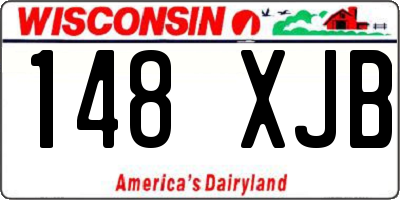 WI license plate 148XJB